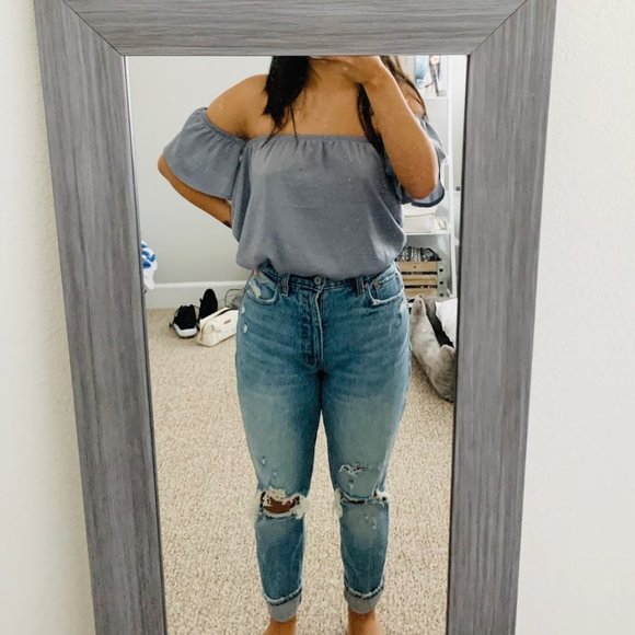American Eagle Outfitters Tops - OFF THE SHOULDER TOP